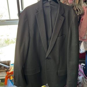 Haggar slim fit knit blazer 44r Men’s gray sport jacket.